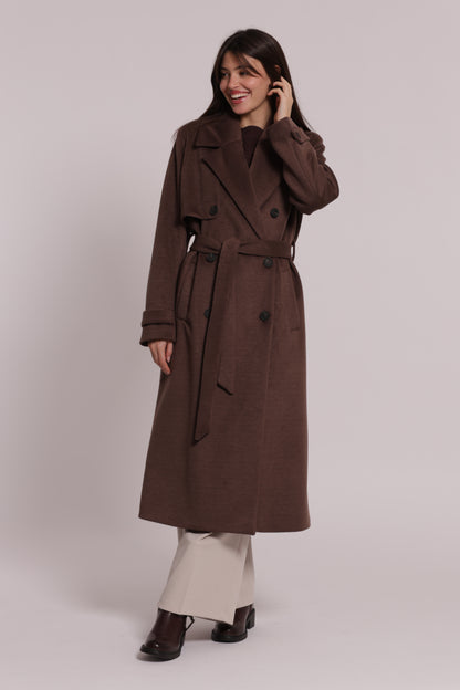 CAPPOTTO LUNGO CON CINTURA