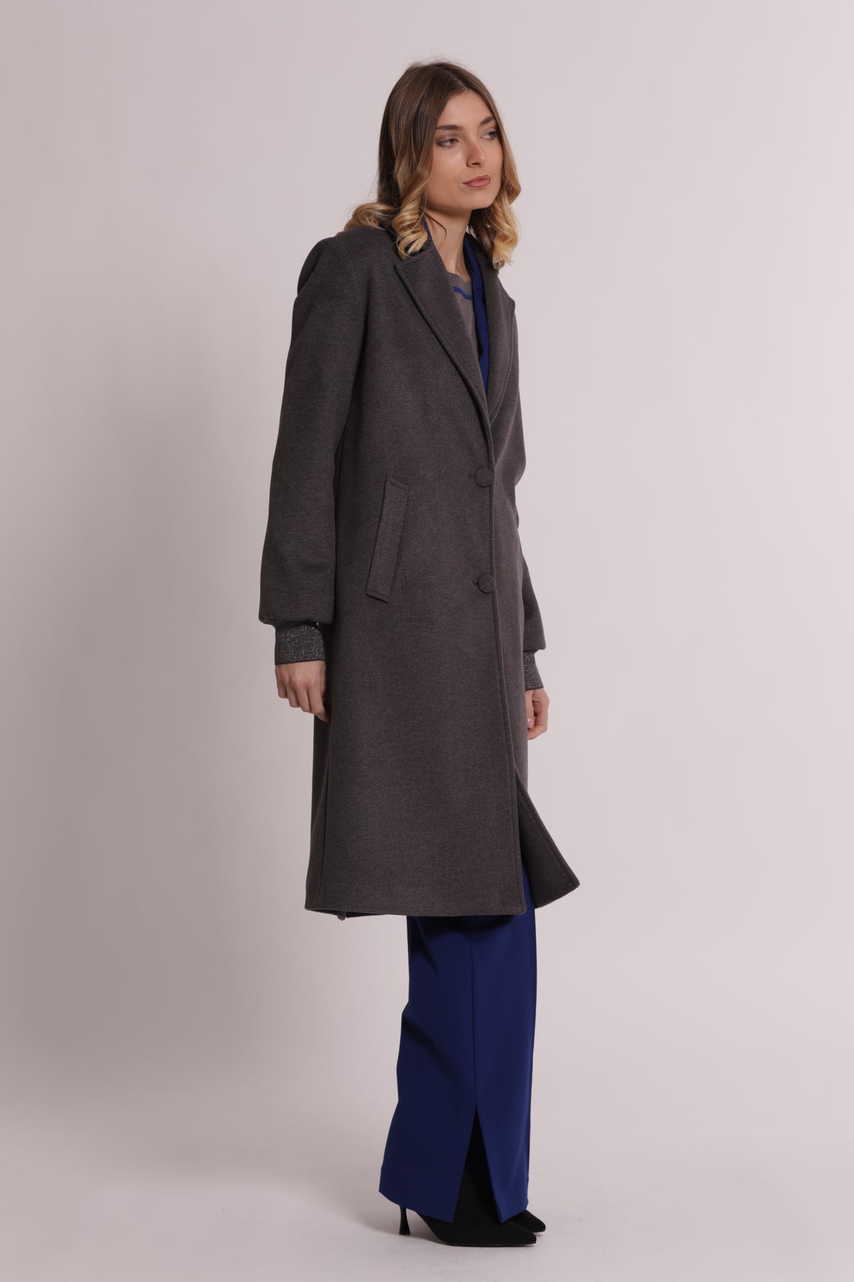 CAPPOTTO LUNGO CON POLSINI