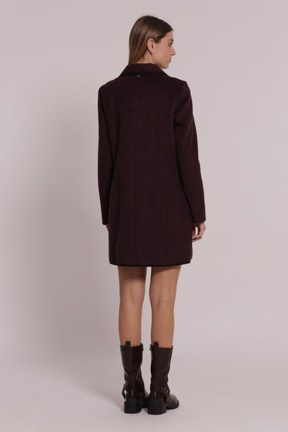 CAPPOTTO BARONETTO SFODERATO CON DETTAGLI NERI