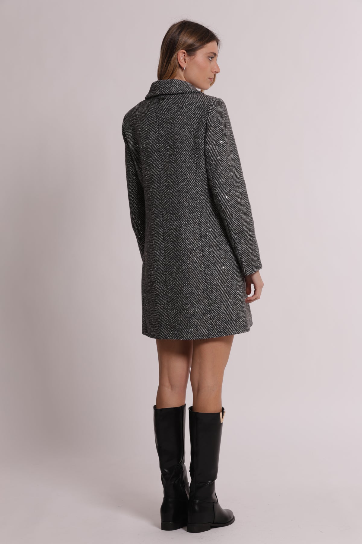 CAPPOTTO BARONETTO CON PAILLETTES