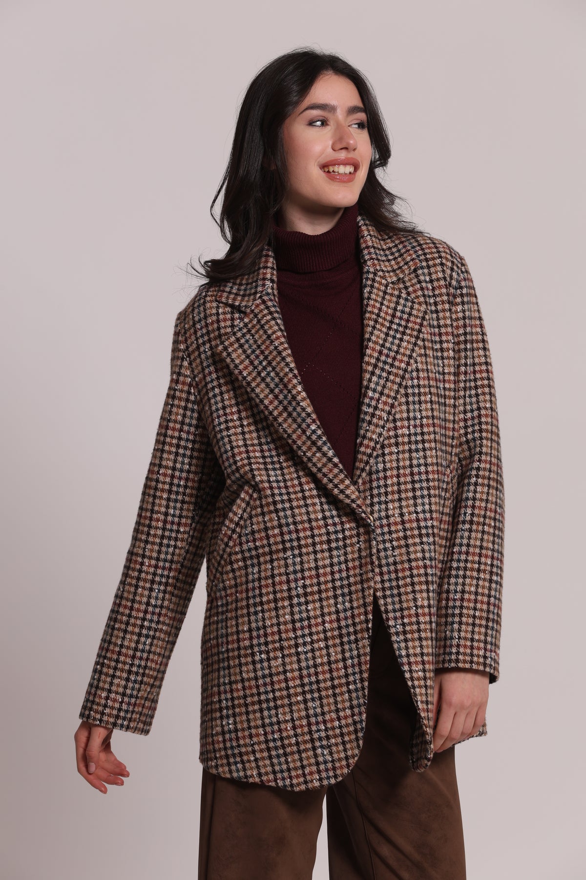 CAPPOTTO GIACCONE A QUADRI