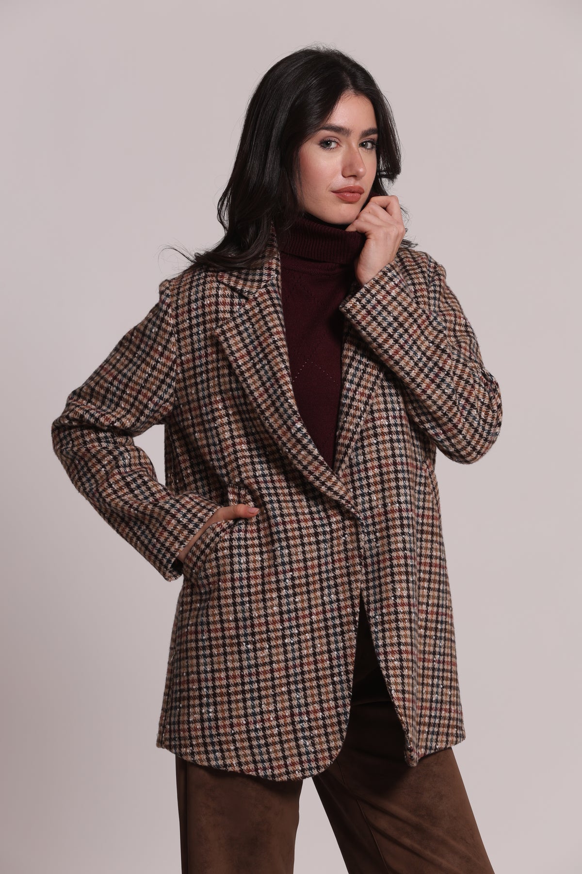 CAPPOTTO GIACCONE A QUADRI