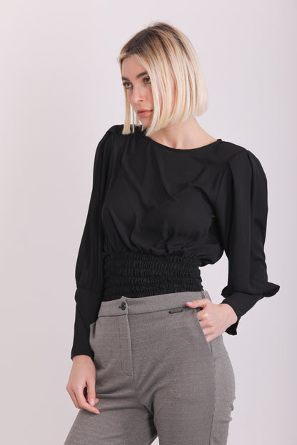 BLUSA CON ELASTICO IN VITA