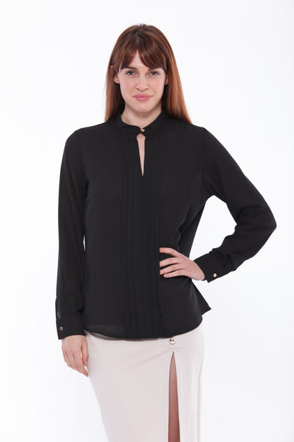 BLUSA CON PIEGHE SUL DAVANTI