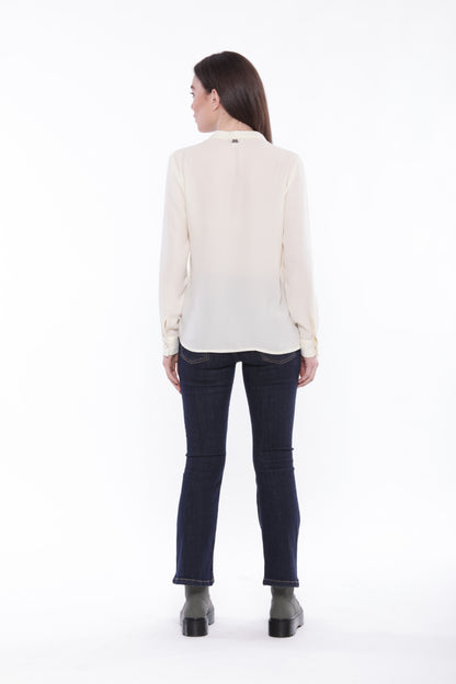 BLUSA CON PIEGHE SUL DAVANTI