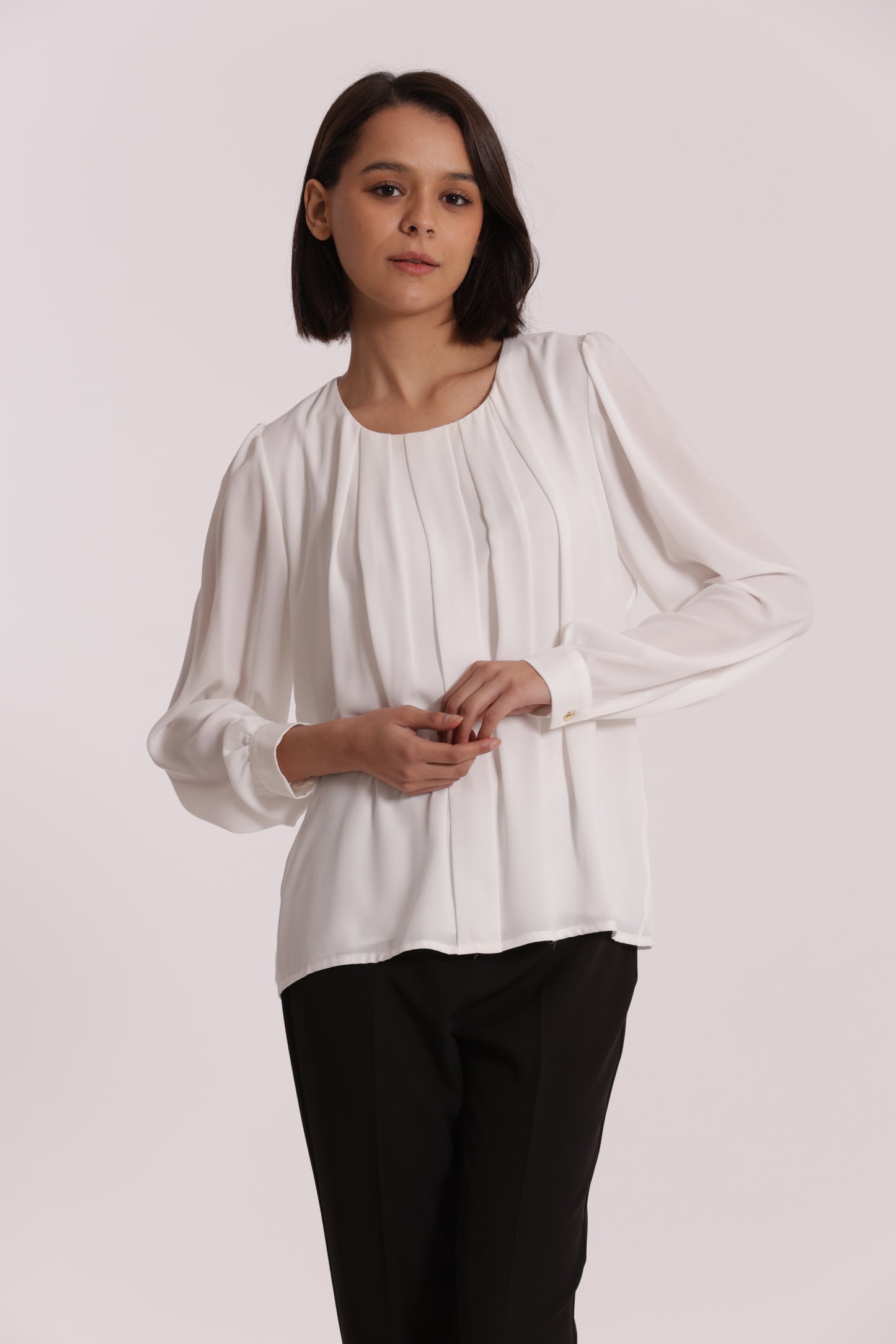 BLUSA CON PIEGHE