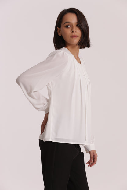 BLUSA CON PIEGHE