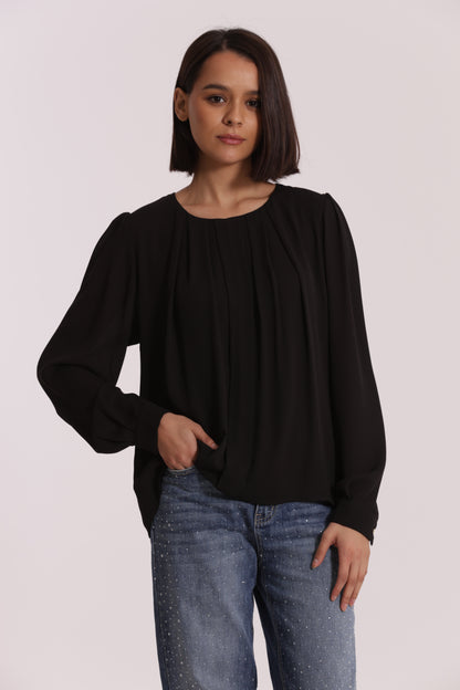 BLUSA CON PIEGHE