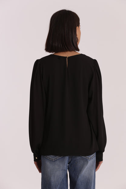 BLUSA CON PIEGHE