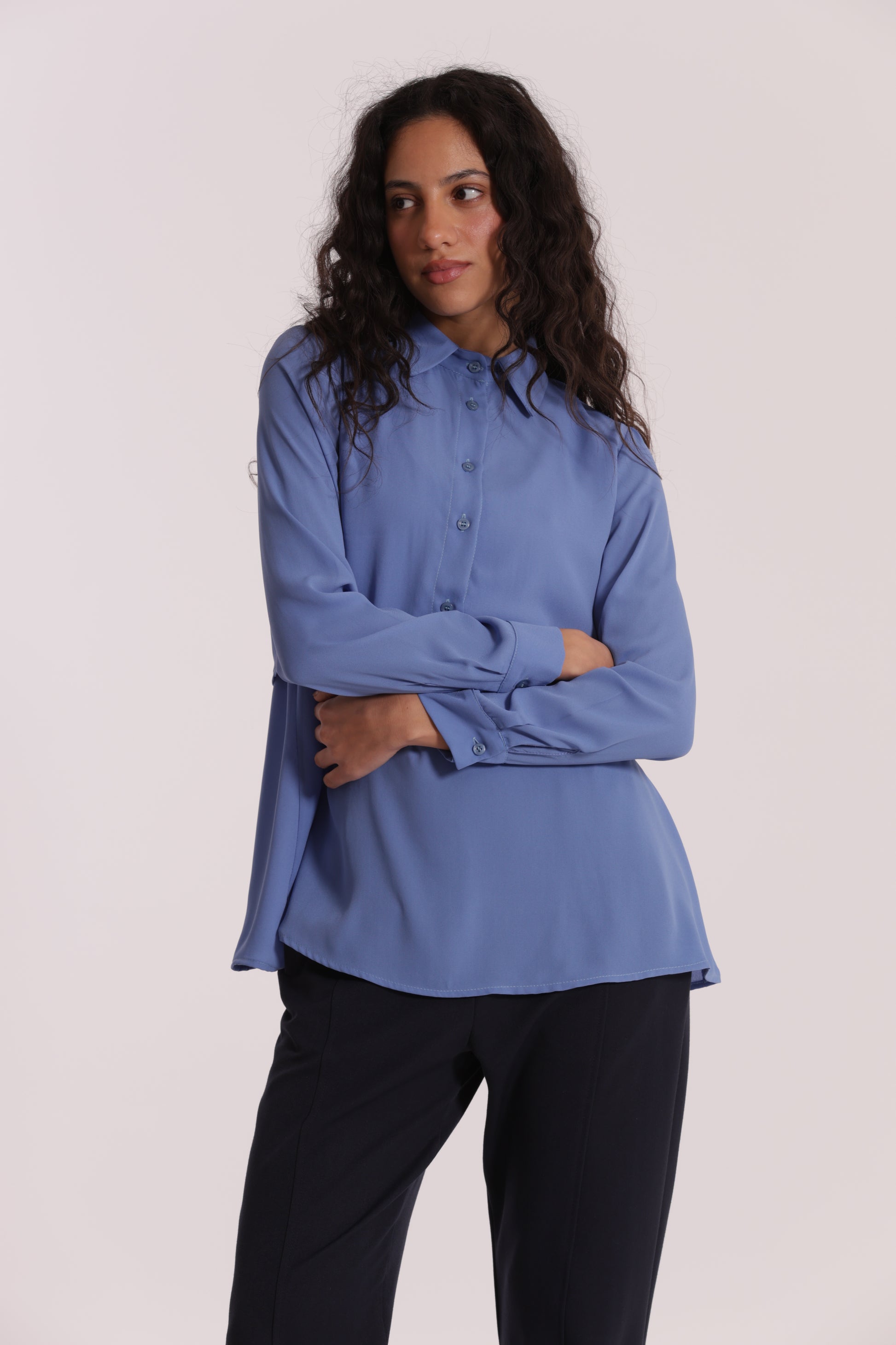 CAMICIA CROPPED CON BLUSA