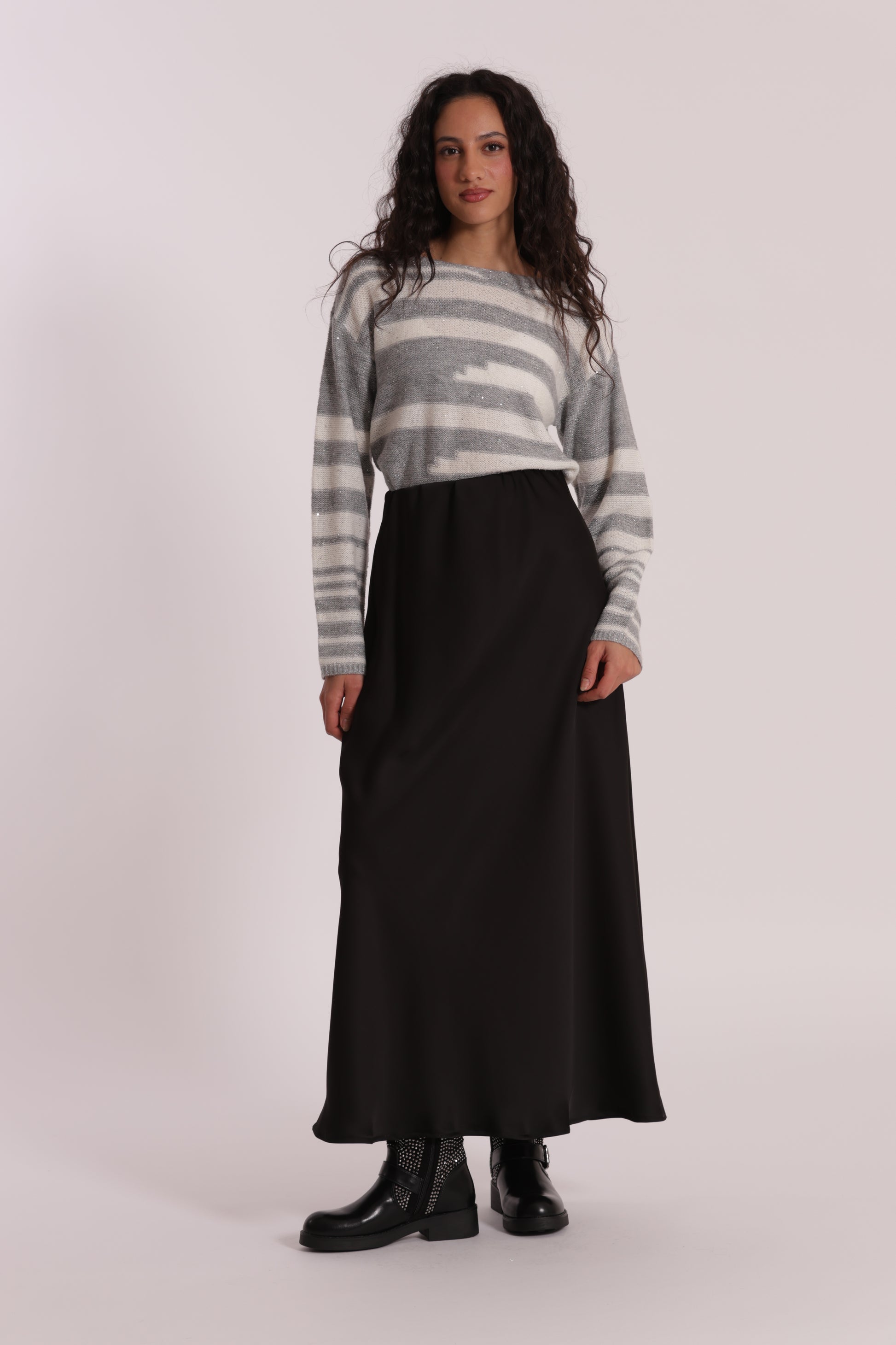 GONNA LONGUETTE IN RASO