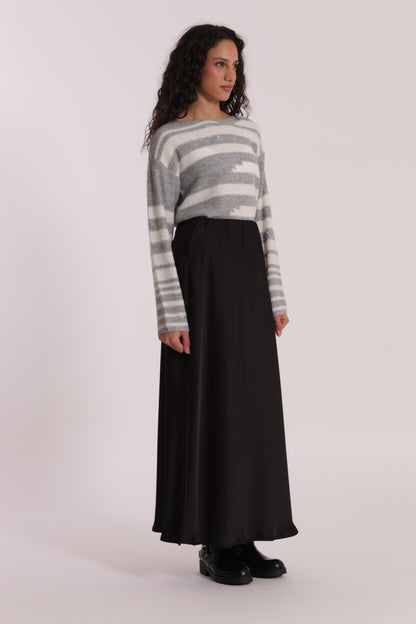 GONNA LONGUETTE IN RASO