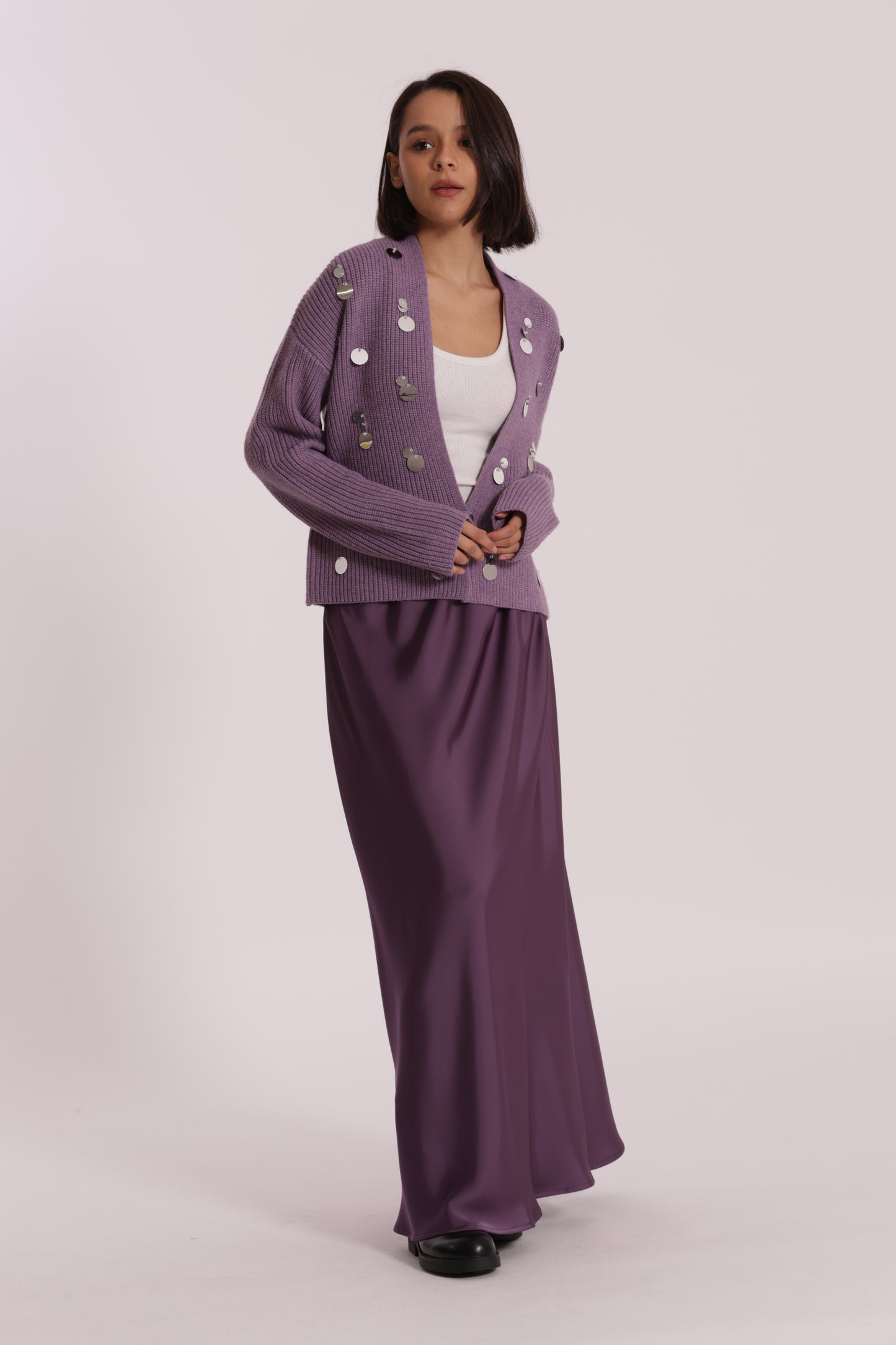 GONNA LONGUETTE IN RASO