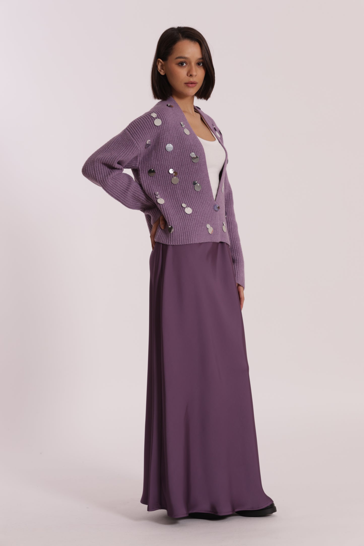 GONNA LONGUETTE IN RASO