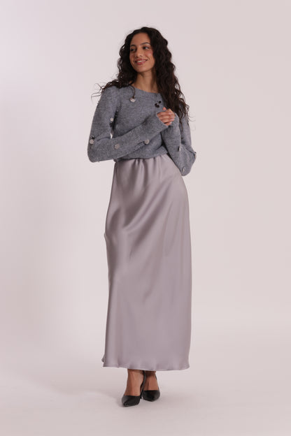 GONNA LONGUETTE IN RASO