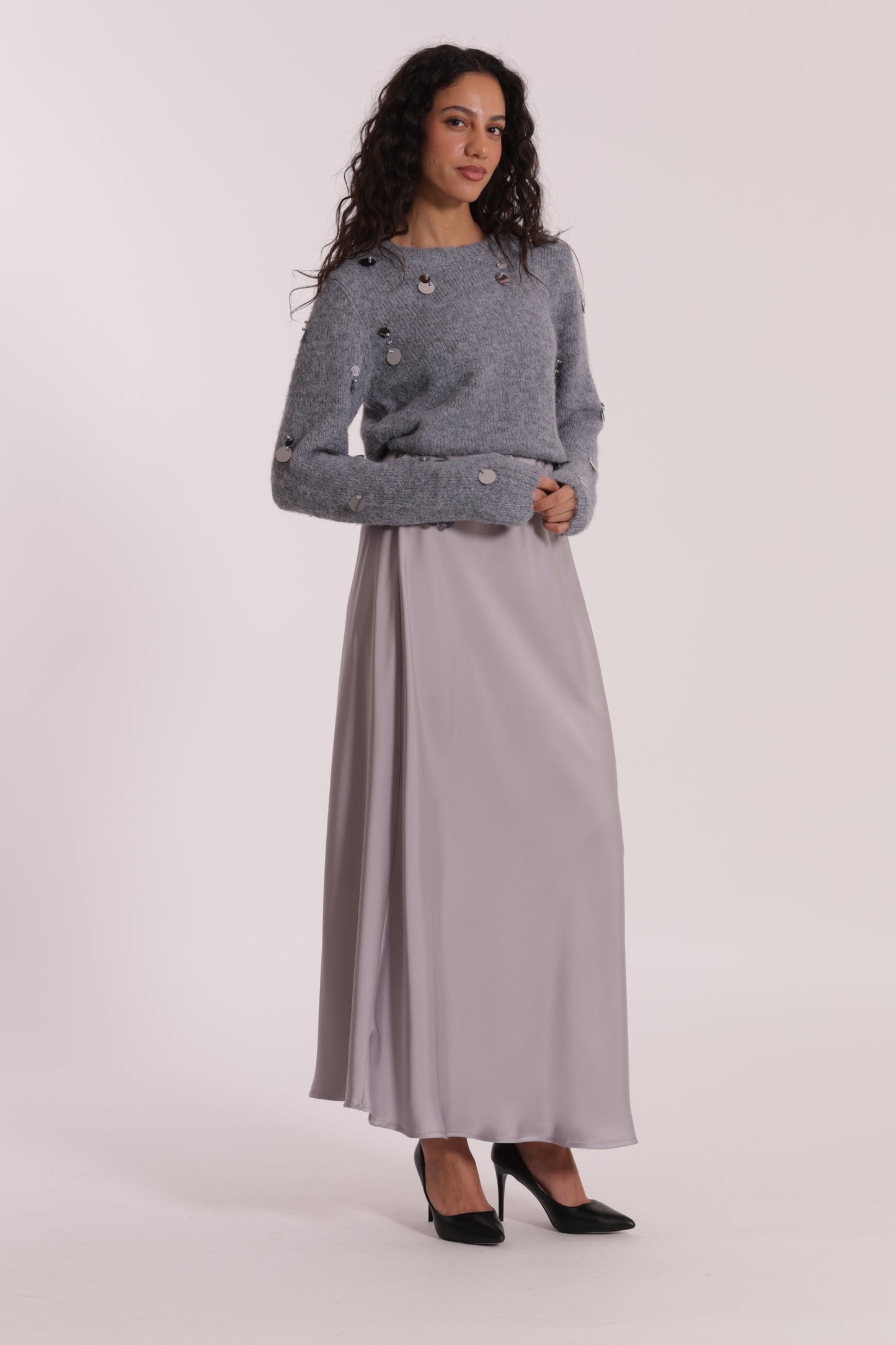 GONNA LONGUETTE IN RASO