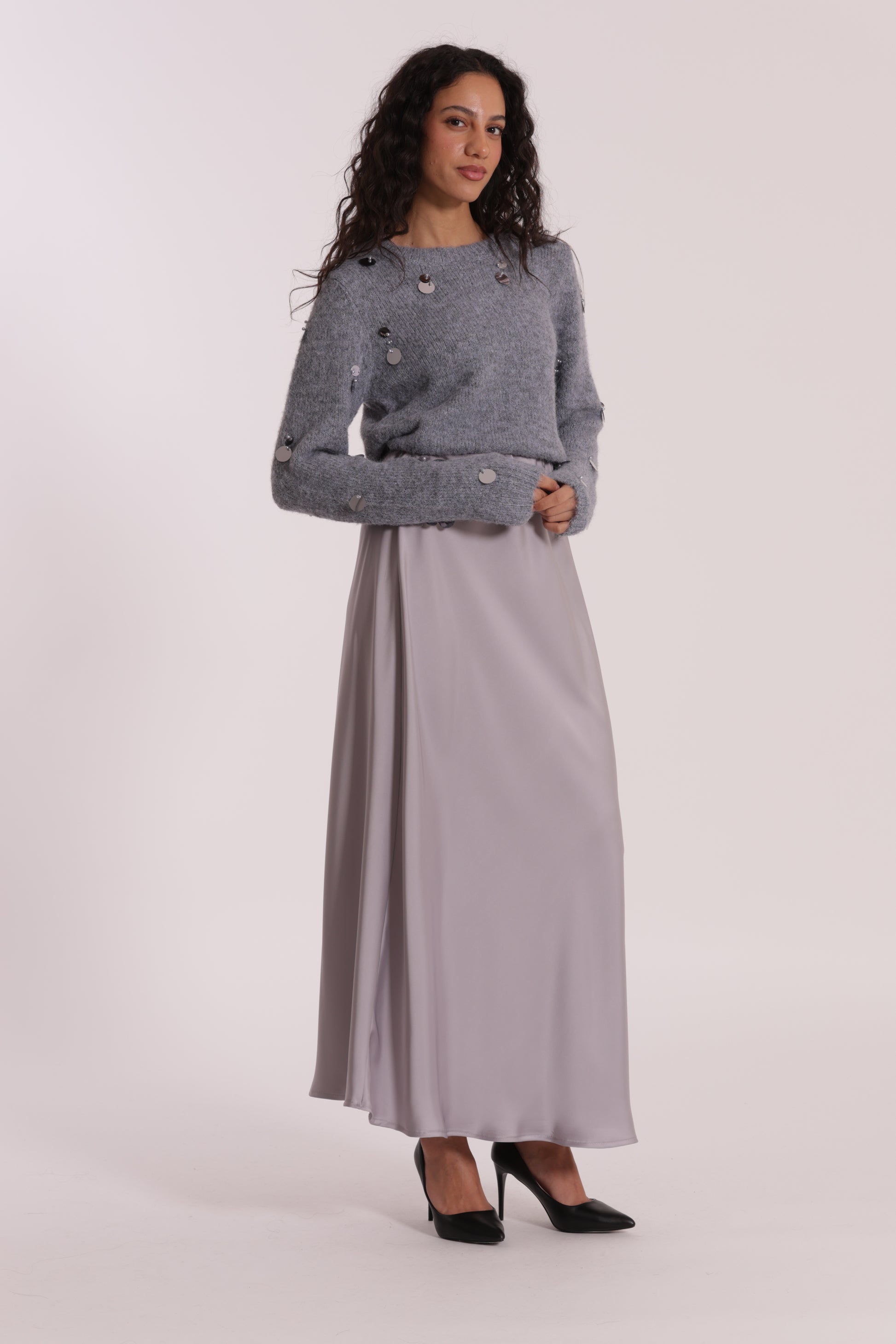 GONNA LONGUETTE IN RASO