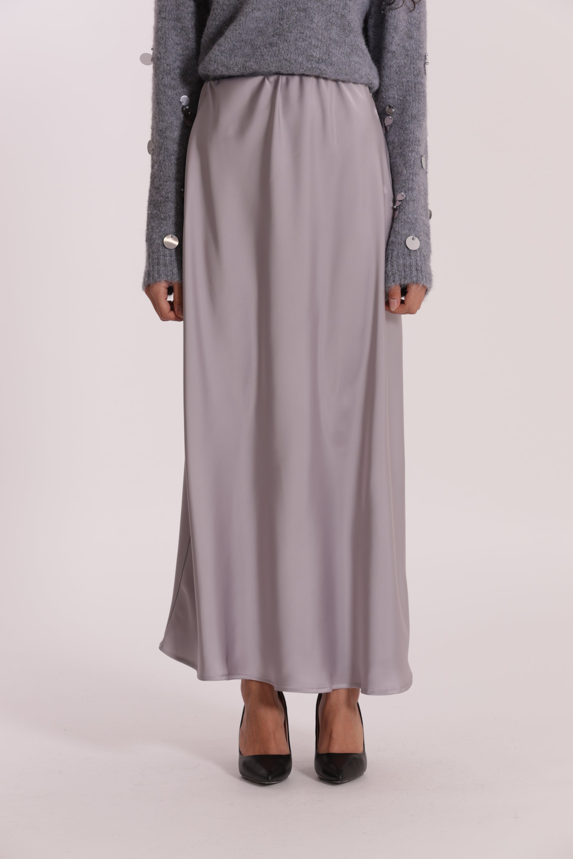 GONNA LONGUETTE IN RASO