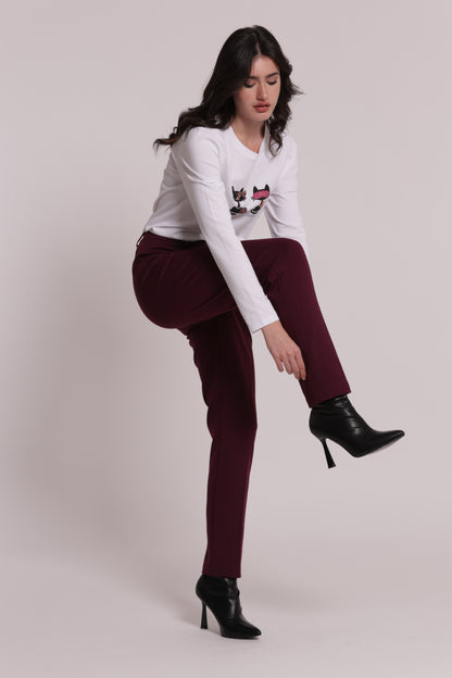 PANTALONE A SIGARETTA IN PUNTO MILANO