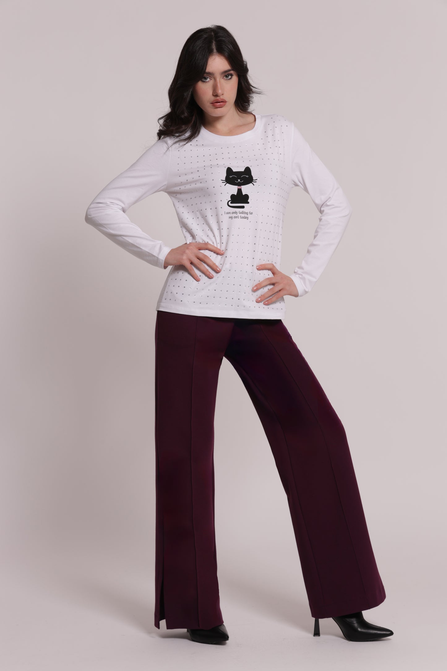 PANTALONE CON SPACCO IN PUNTO MILANO