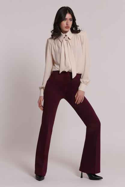 PANTALONE FLARE IN PUNTO MILANO