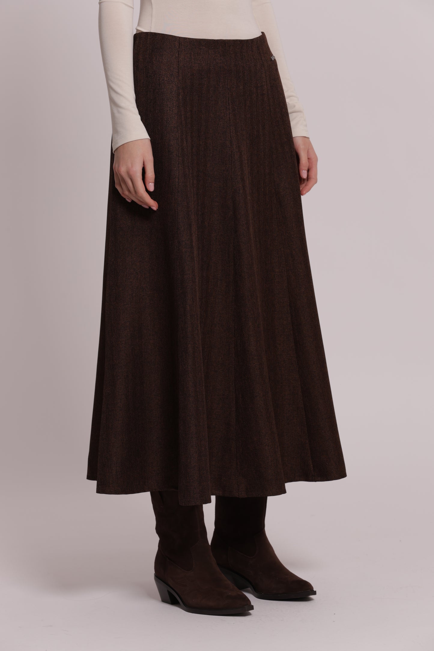 GONNA MIDI CON ZIP SUL RETRO