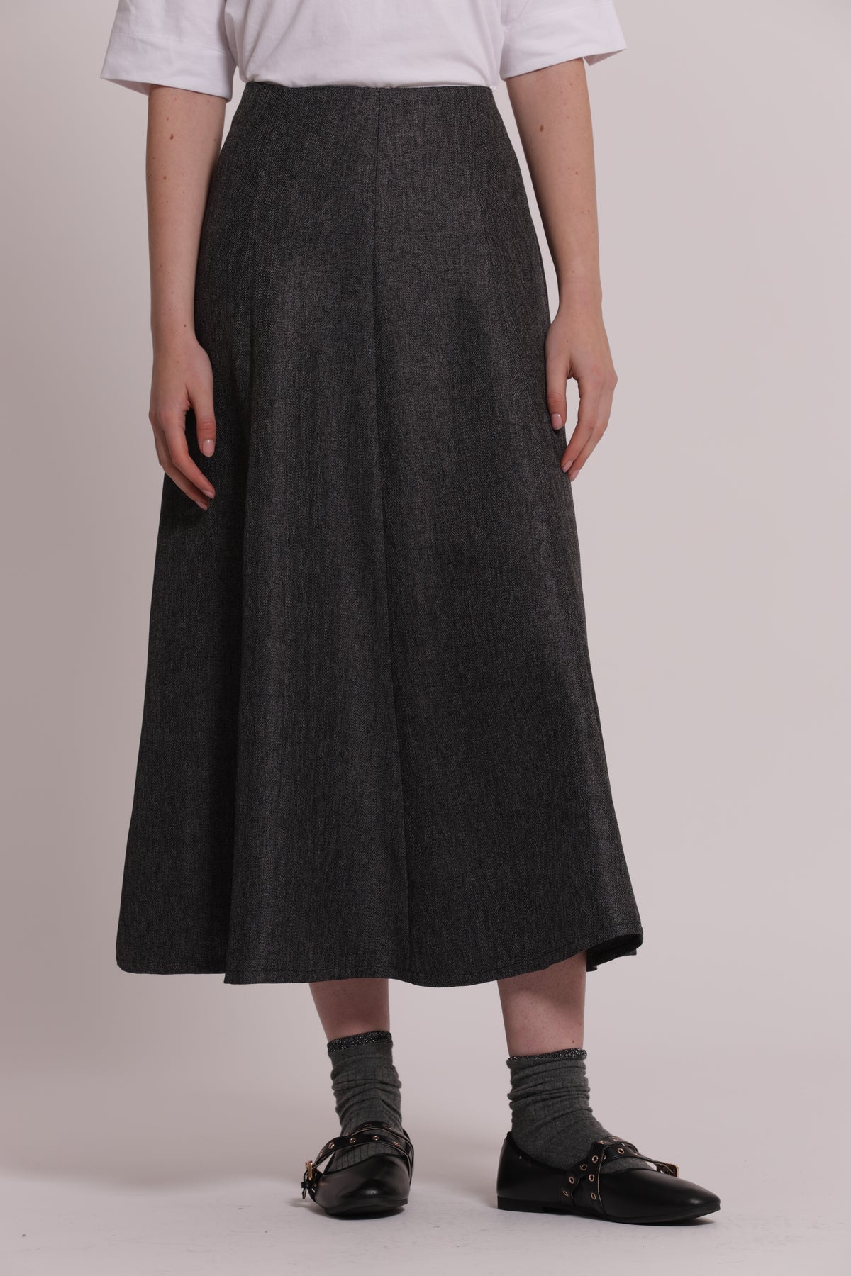 GONNA MIDI CON ZIP SUL RETRO
