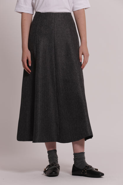 GONNA MIDI CON ZIP SUL RETRO