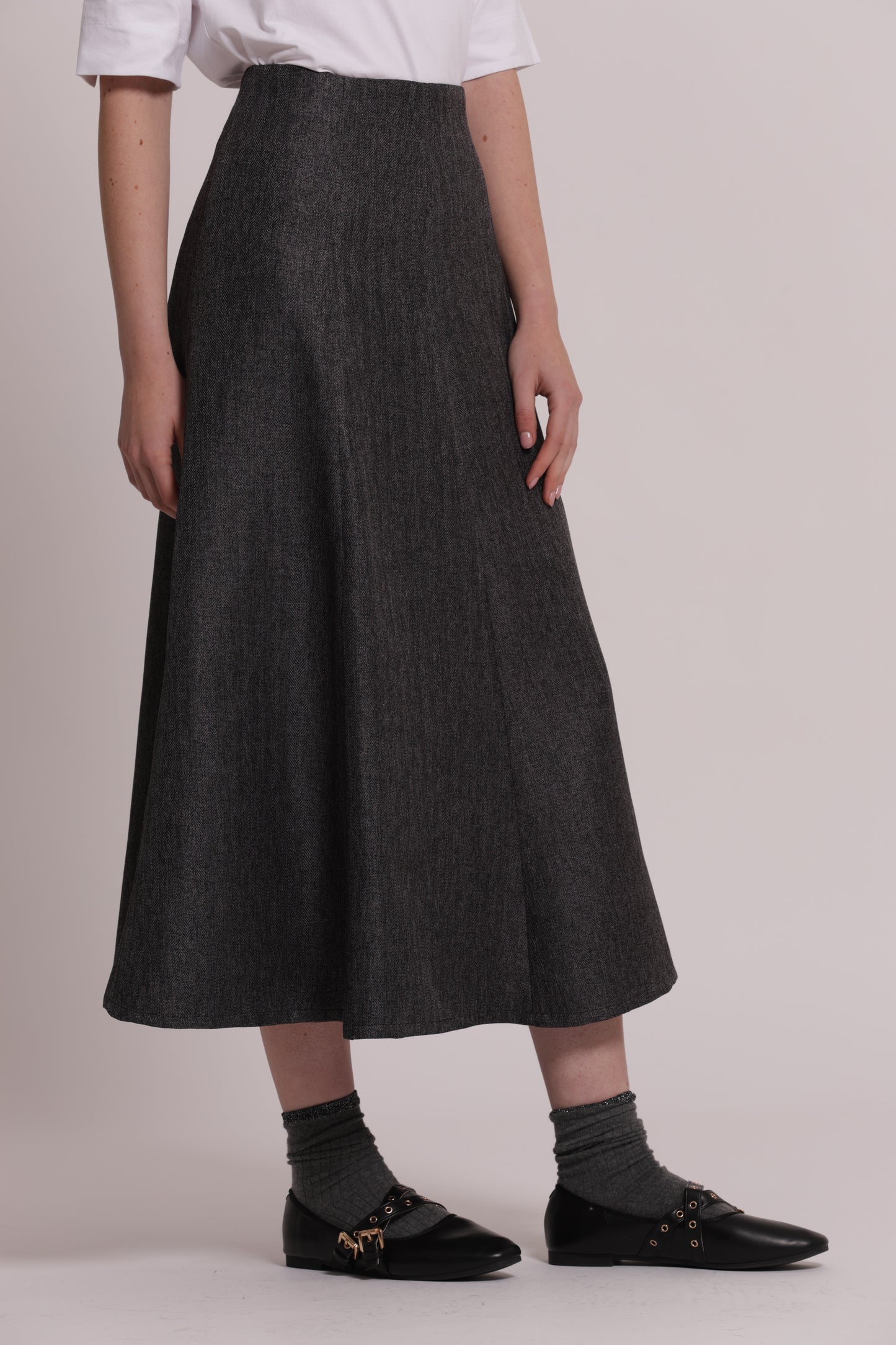 GONNA MIDI CON ZIP SUL RETRO