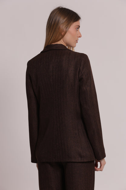 GIACCA TWEED A SPIGA DI PESCE