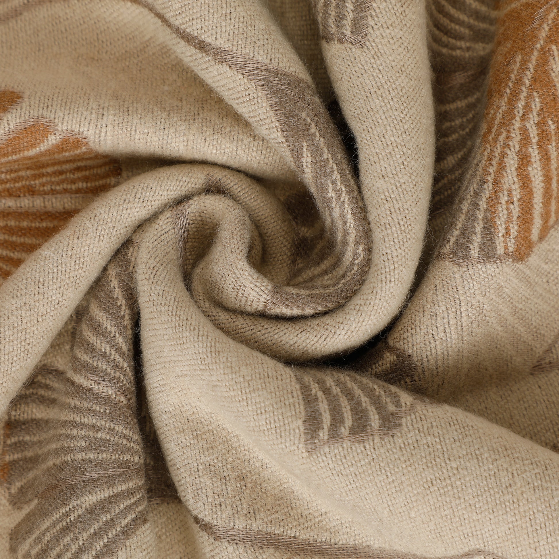 SCIARPA CON FOGLIE GINKGO