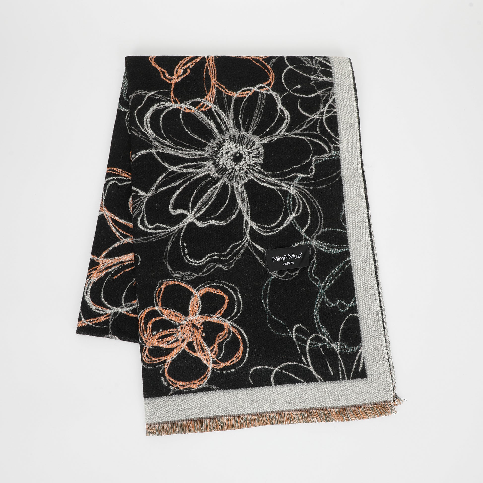 SCIARPA CON DISEGNO DI FIORI