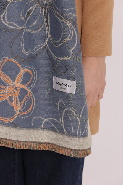 SCIARPA CON DISEGNO DI FIORI