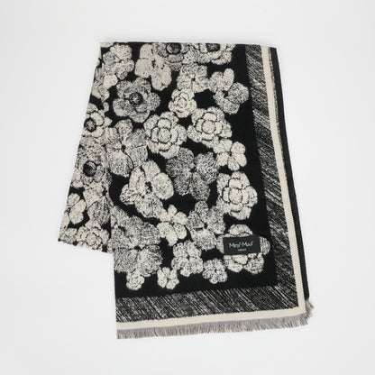 SCIARPA CON FIORI E CORNICE