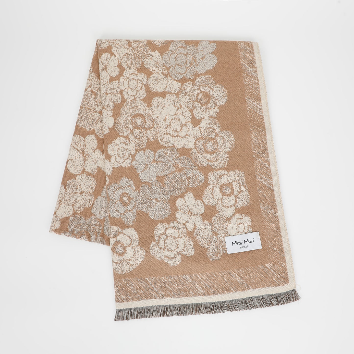 SCIARPA CON FIORI E CORNICE