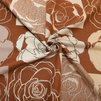 SCIARPA CON FIORI SU FONDO A SCACCHI