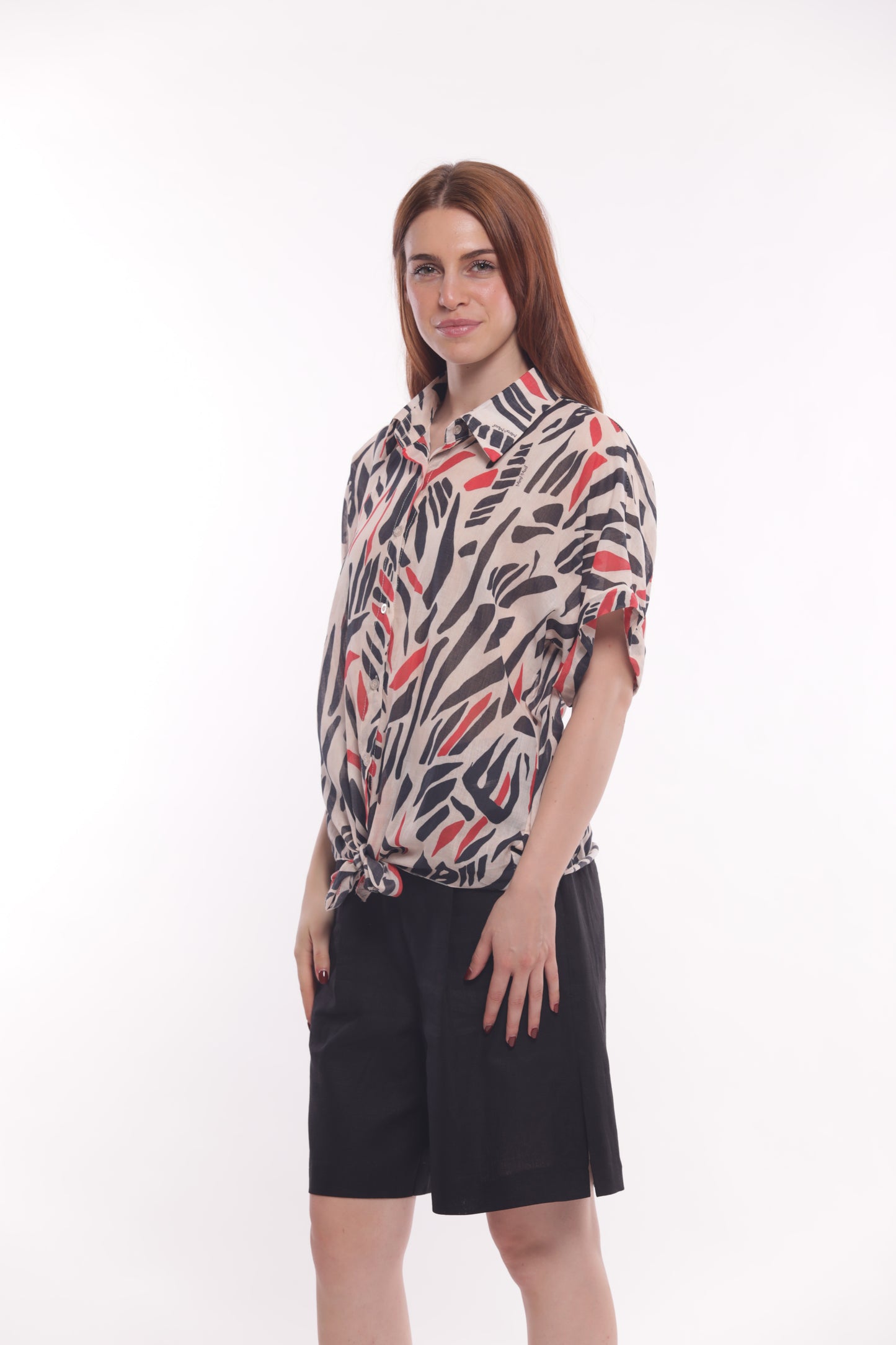 CAMICIA MANICHE CORTE FANTASIA MIRO'