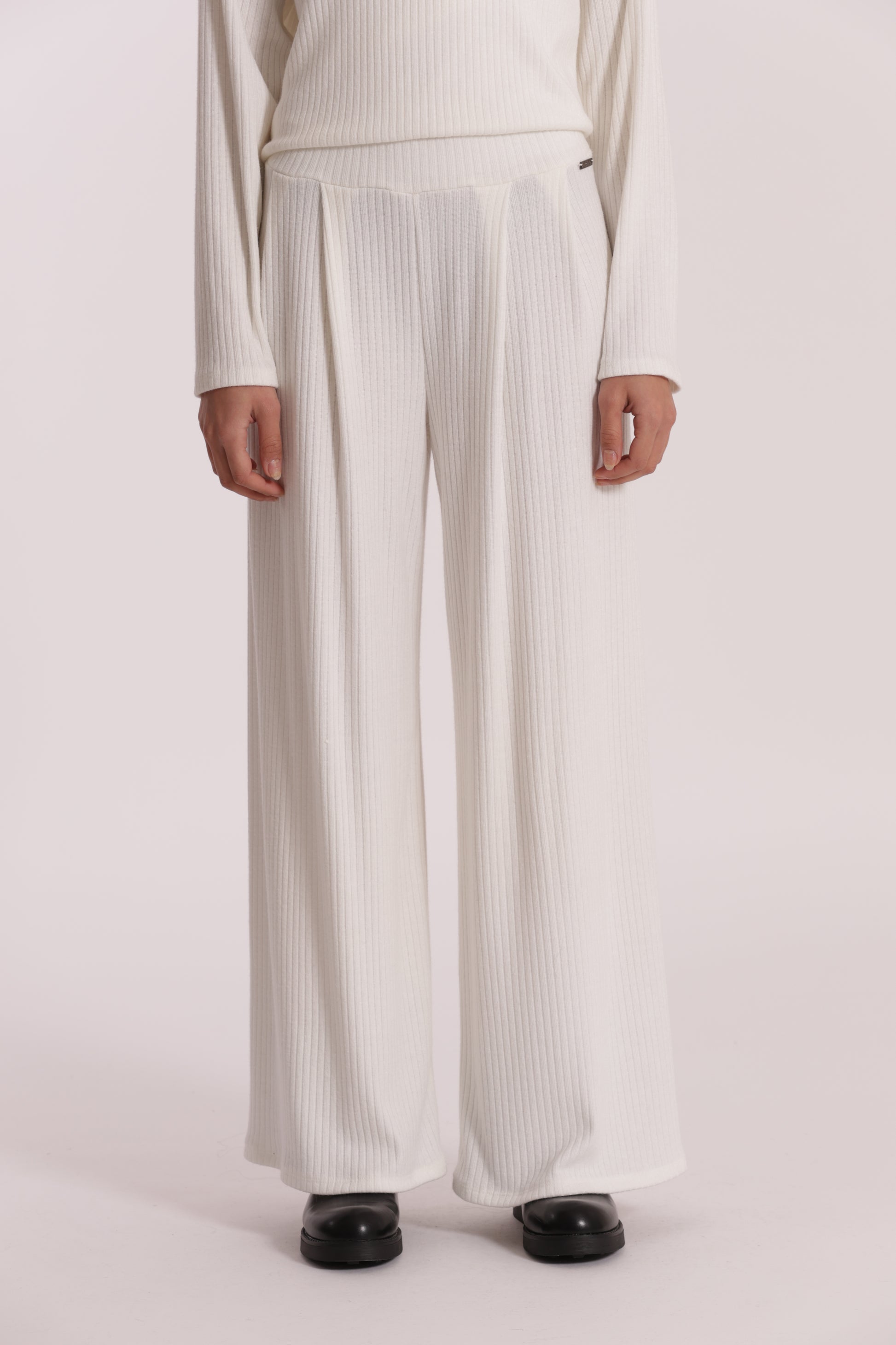 PANTALONE PALAZZO IN MAGLIA A COSTE