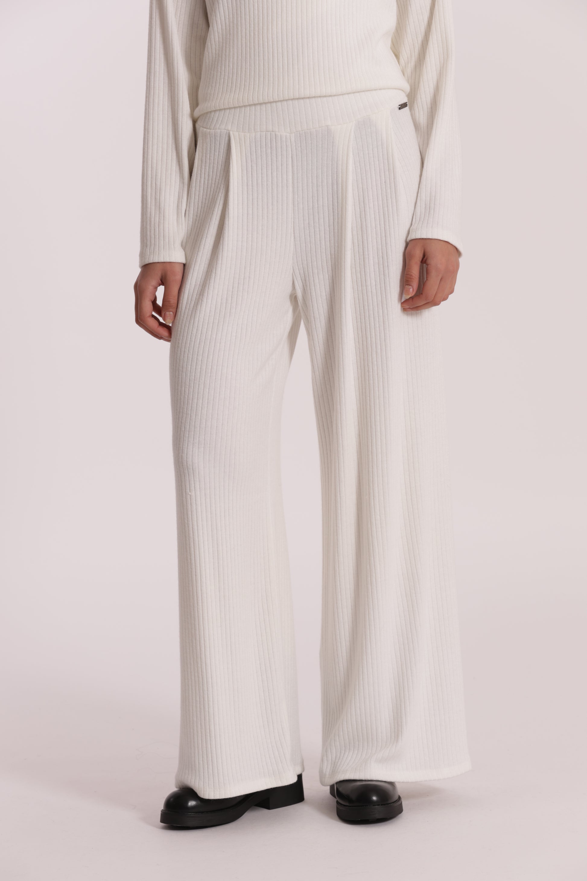 PANTALONE PALAZZO IN MAGLIA A COSTE