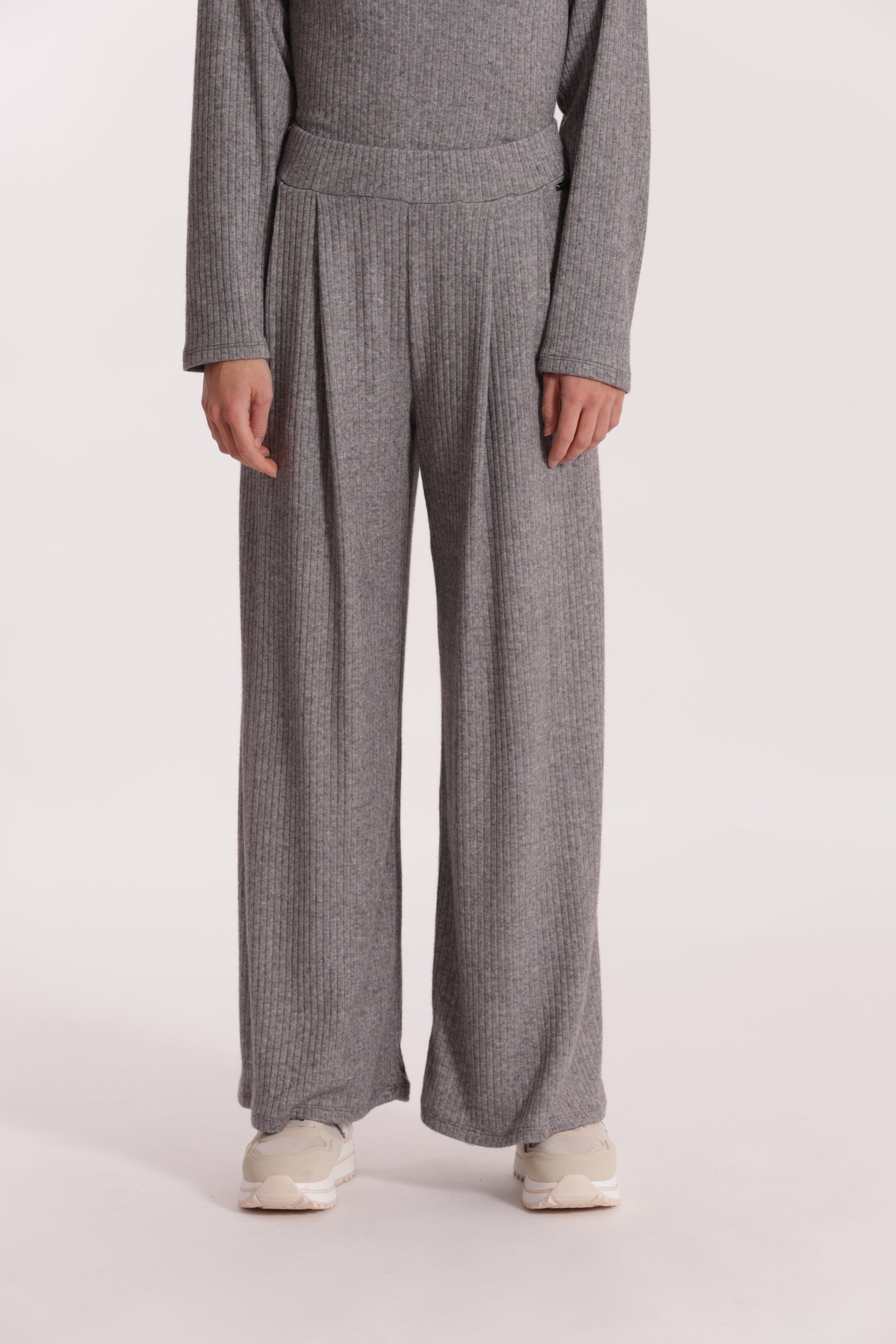 PANTALONE PALAZZO IN MAGLIA A COSTE