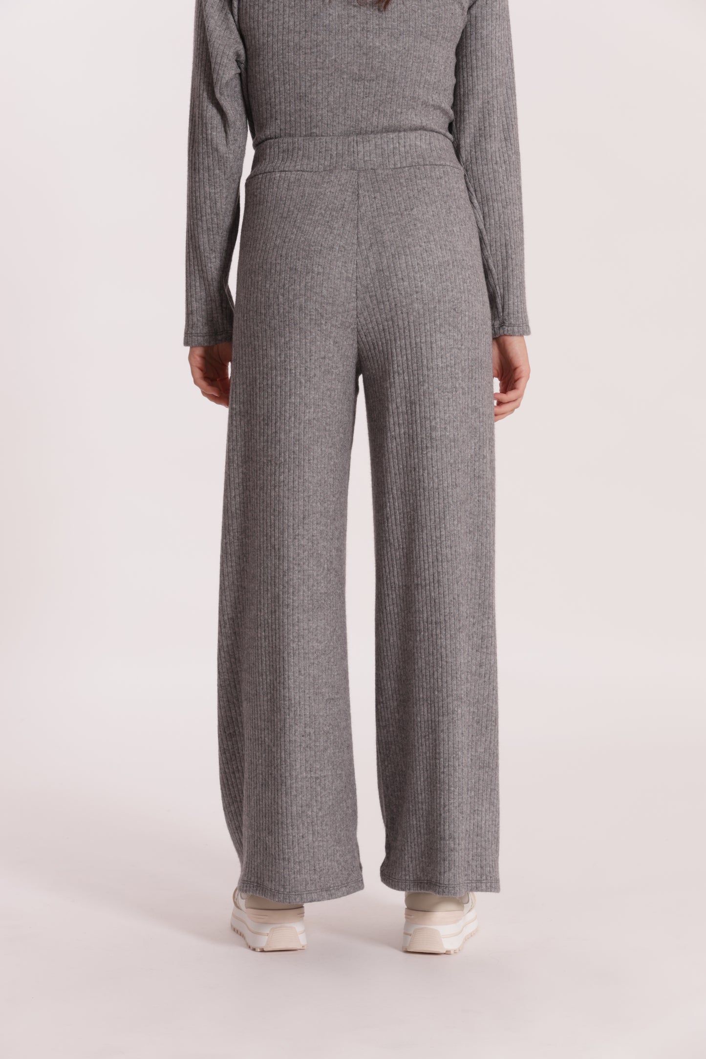 PANTALONE PALAZZO IN MAGLIA A COSTE