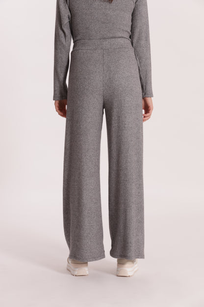 PANTALONE PALAZZO IN MAGLIA A COSTE