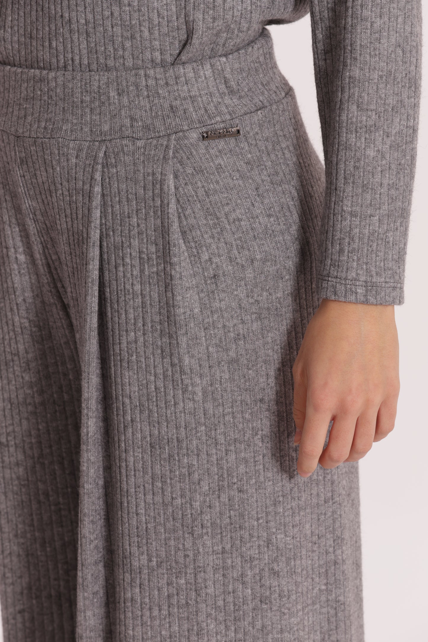 PANTALONE PALAZZO IN MAGLIA A COSTE