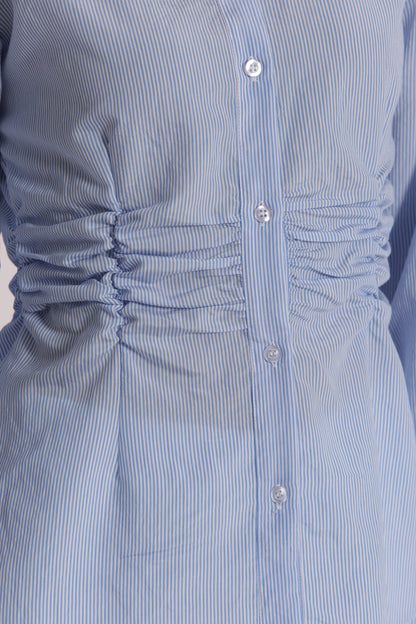 CAMICIA CON DETTAGLIO DRAPPEGGIO IN VITA