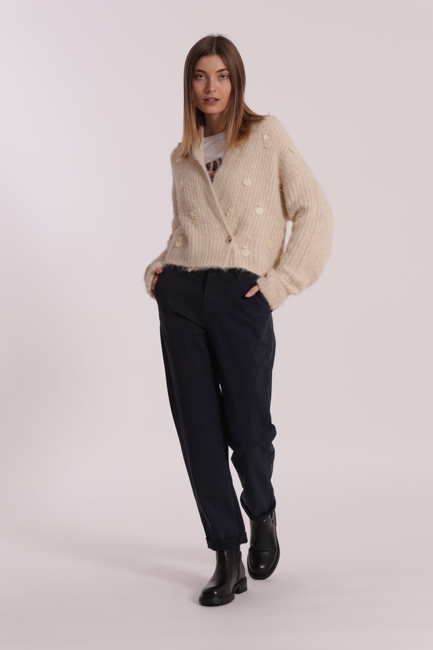 PANTALONE CHINOS IN GABARDINA