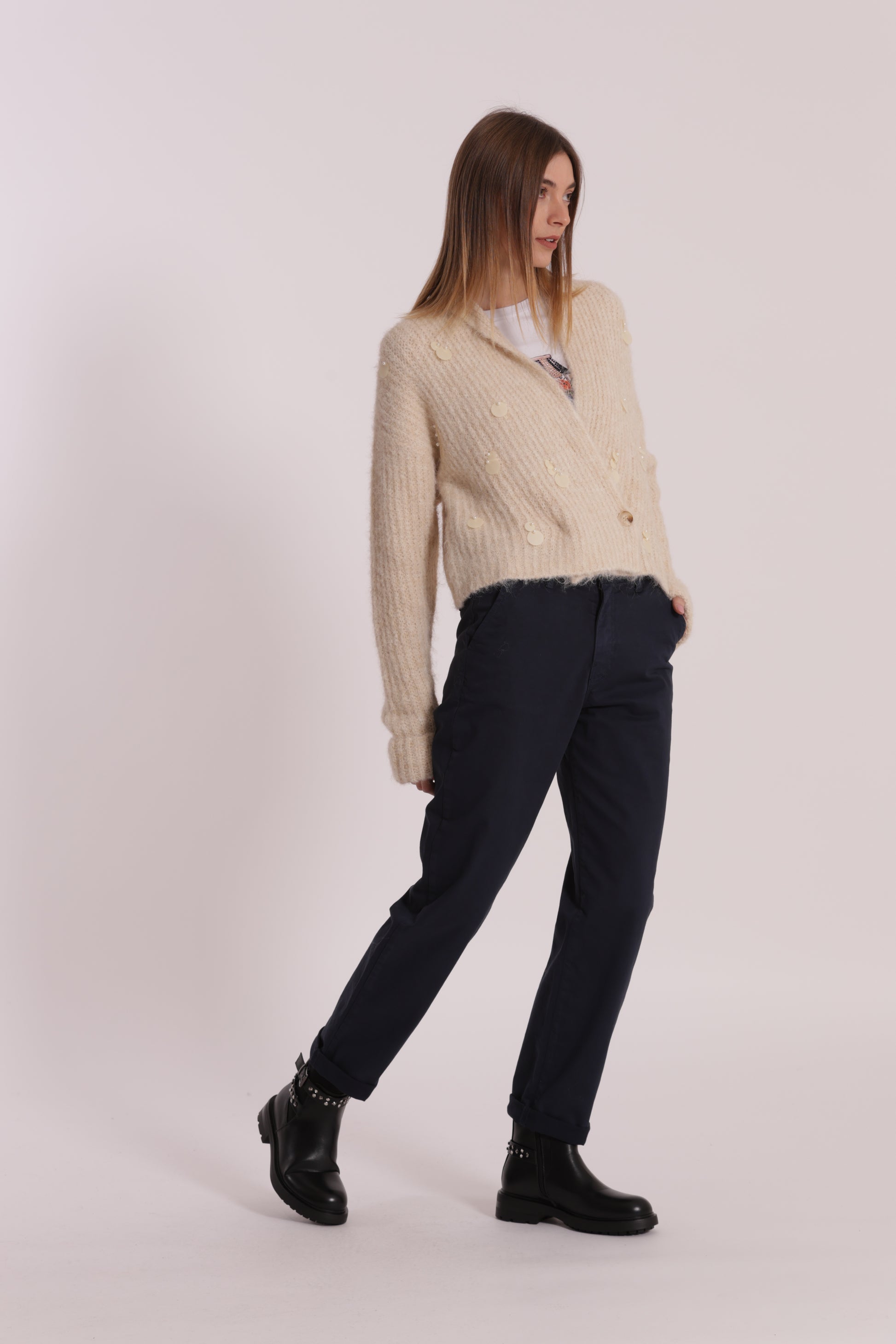 PANTALONE CHINOS IN GABARDINA