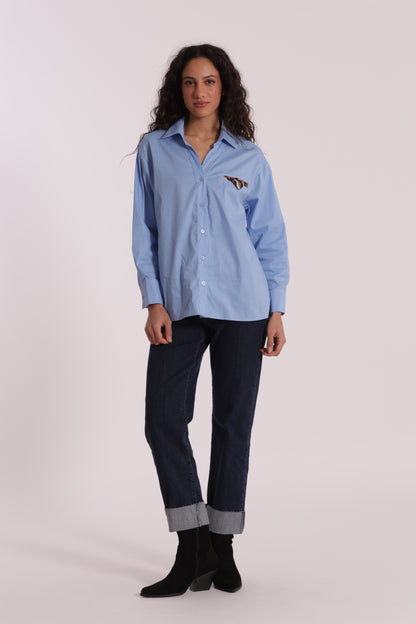 JEANS CROPPED CON RIVOLTO