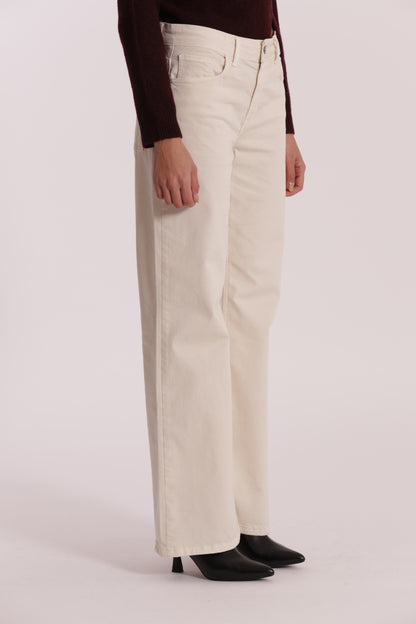 PANTALONE DRITTO CON TASCA QUADRATA IN GABARDINA