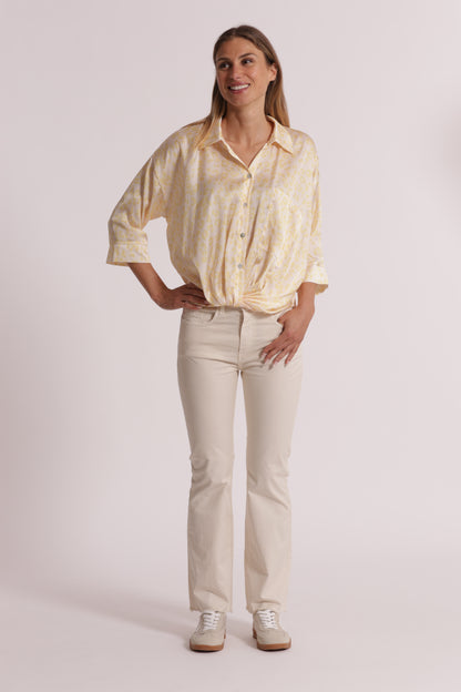 PANTALONE CROPPED FLARE IN BENGALINA