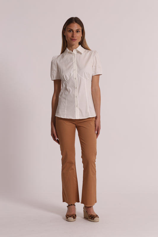 PANTALONE CROPPED FLARE IN BENGALINA